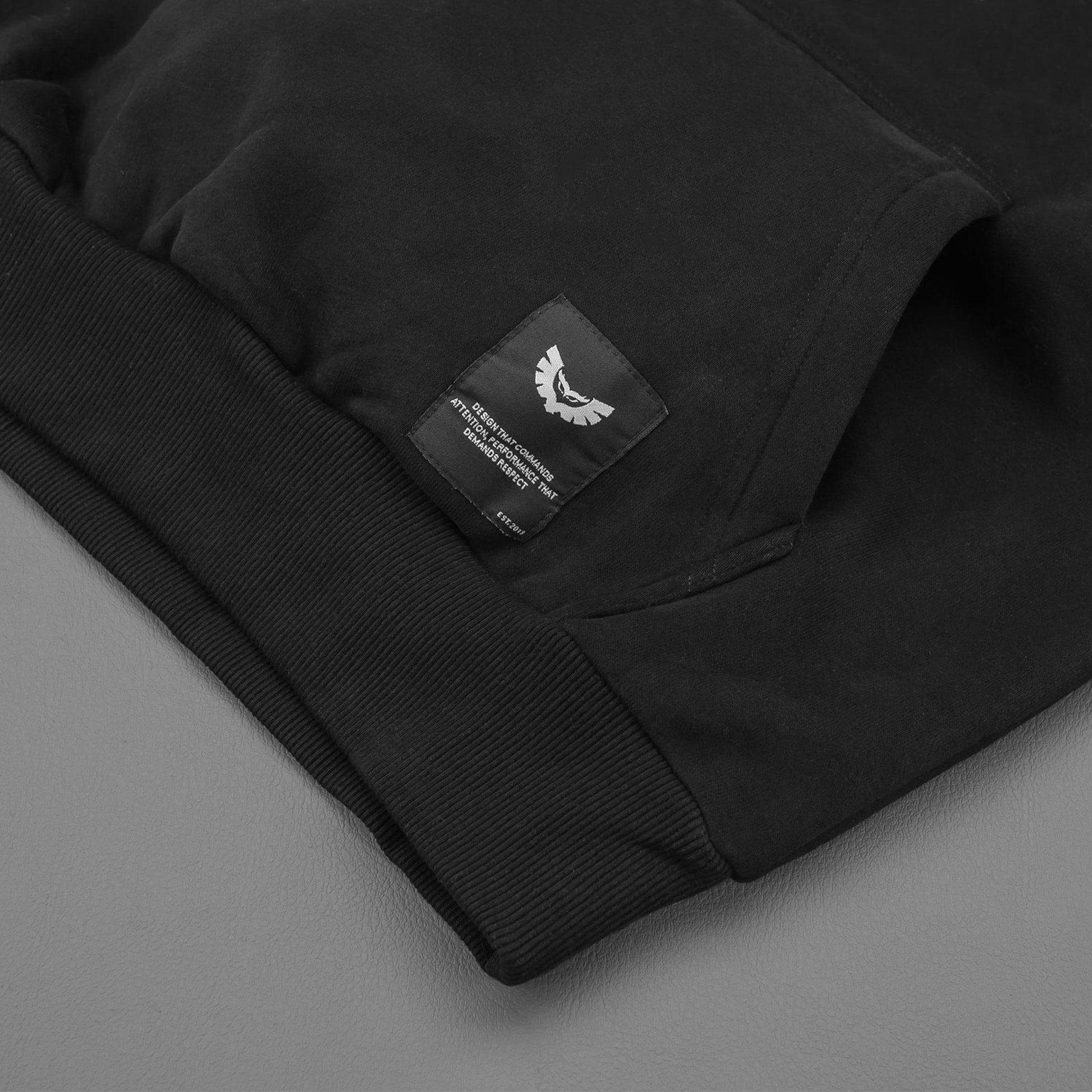 STEDI HOODIE SLEEVE JUMPER | BLACK